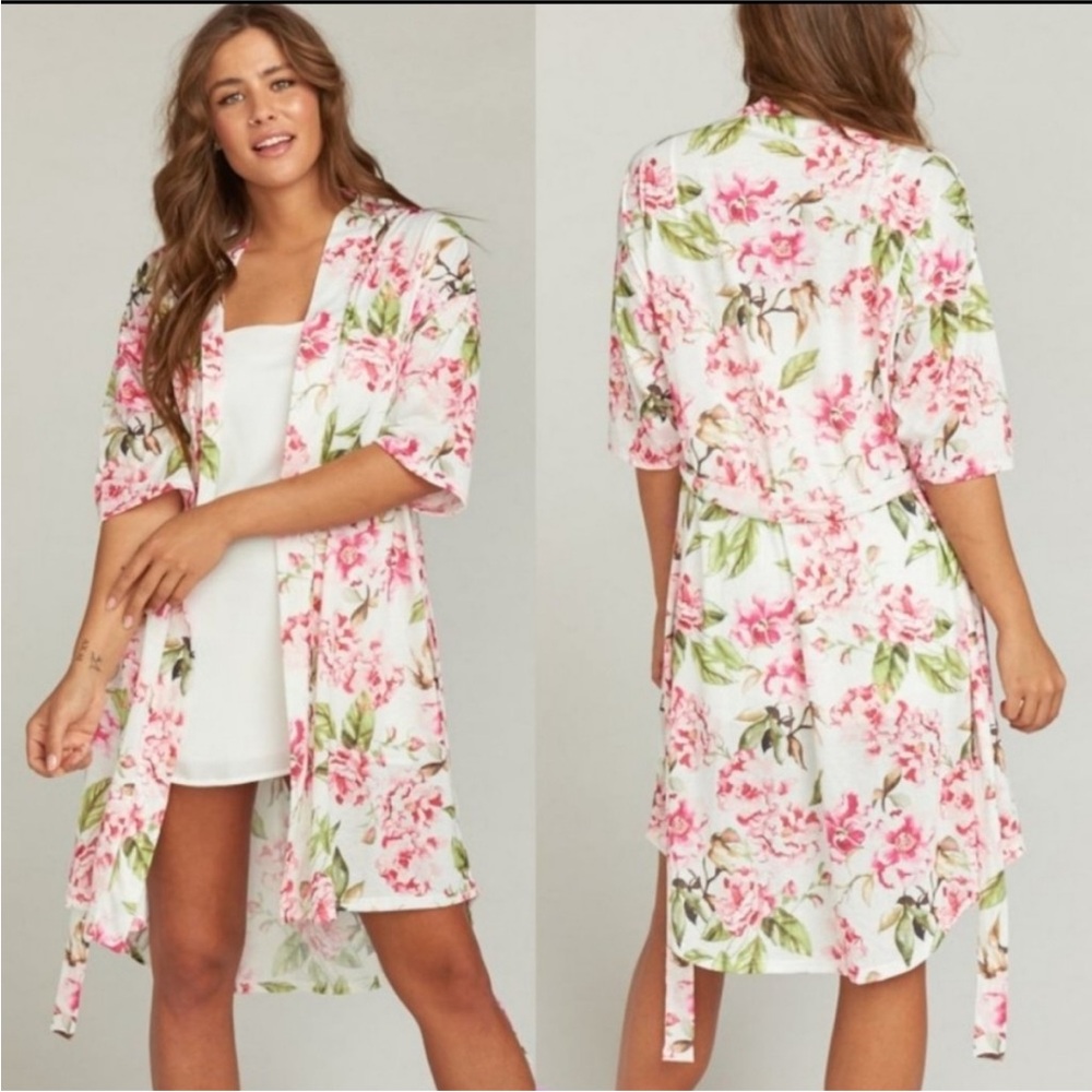 Show Me Your MuMu Robe Garden Bloom Floral Print One Size xs-xl NWOT